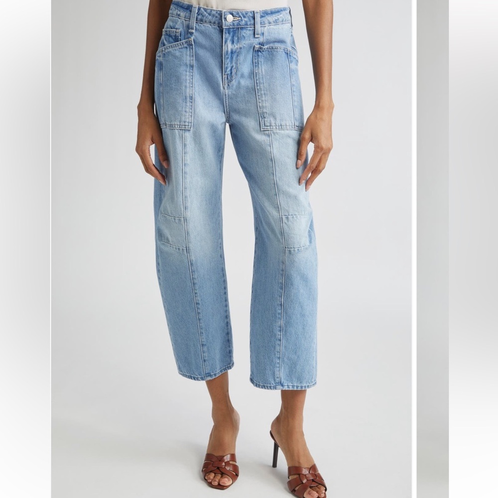 L'AGENCE Cody Rodeo barrel legged cropped jeans